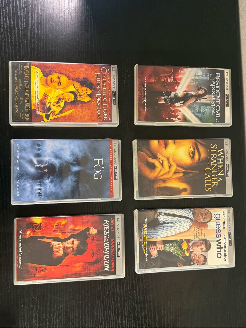 Sony PSP UMD Movie Lot 6 Tested Working Resident Evil Jet Li & More